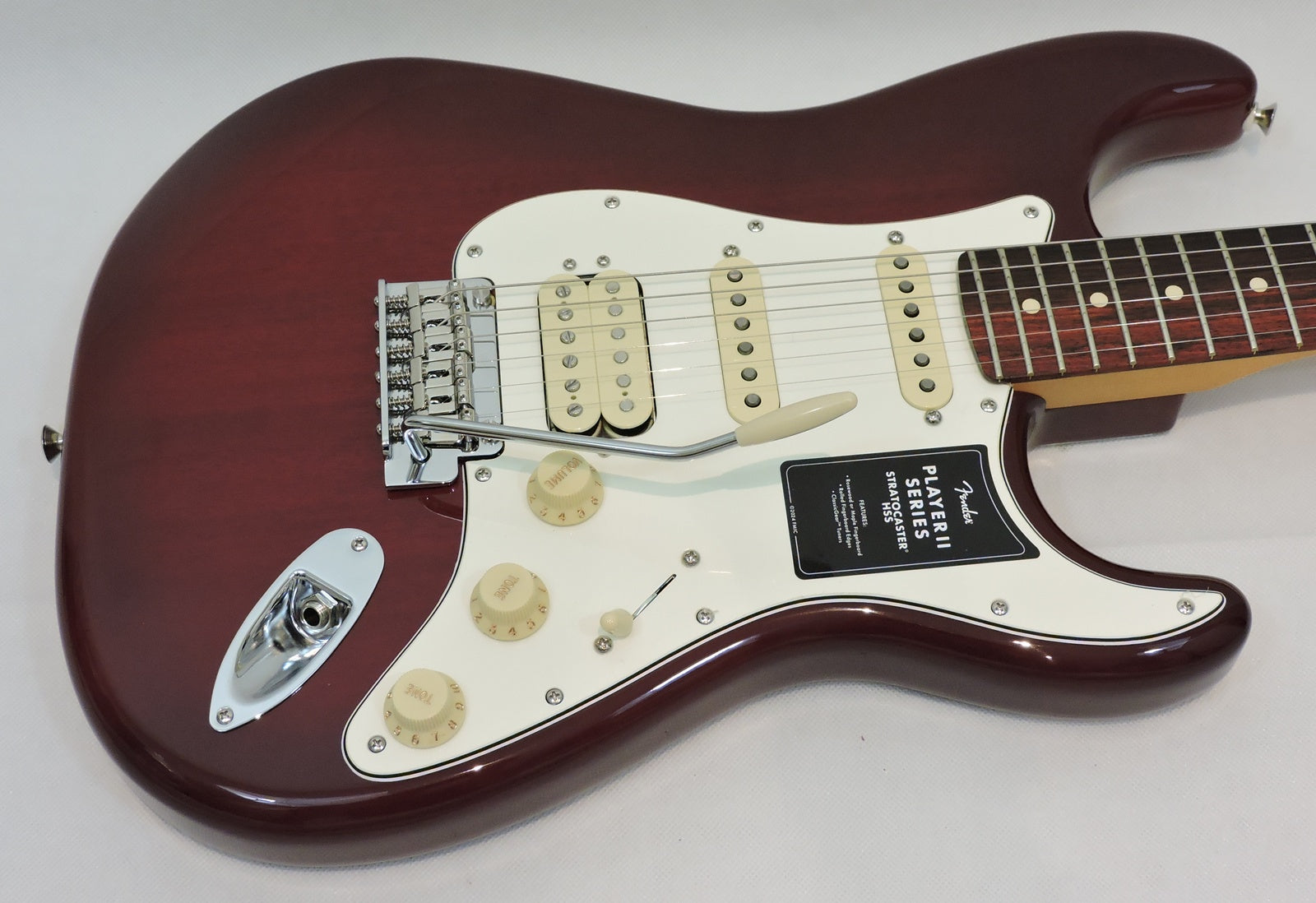 Fender Player II Stratocaster HSS, Rosewood Fingerboard, Transparent Cherry Burst