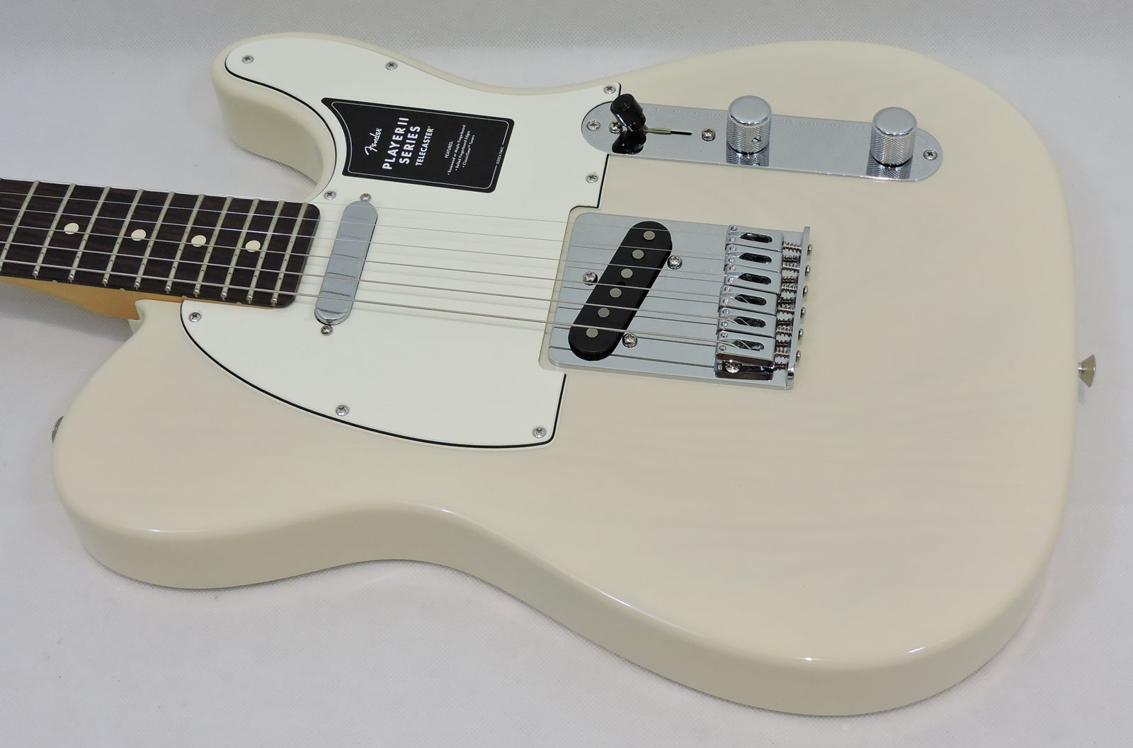 Fender Player II Telecaster®, Chambered Ash Body, Rosewood Fingerboard, White Blonde
