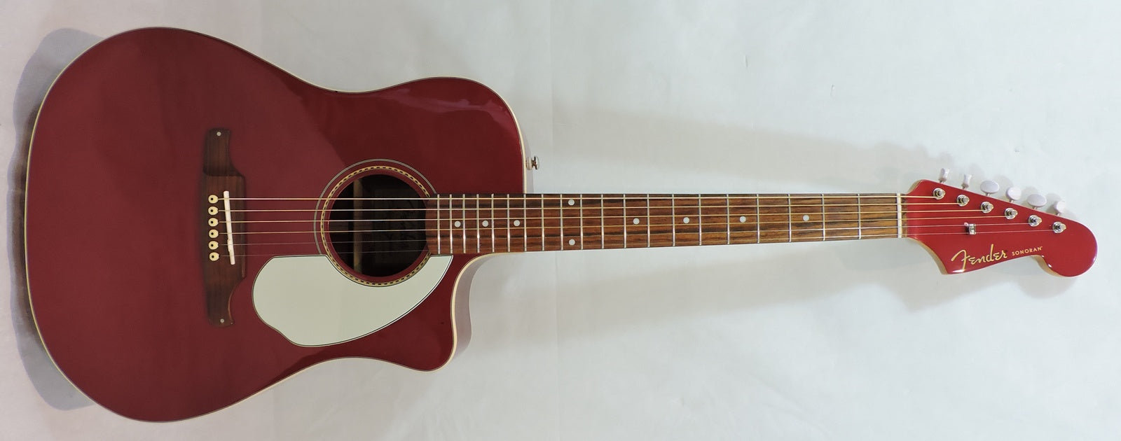 Fender Sonoran SCE, Candy Apple Red with Matching Headstock - used