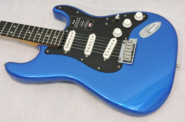 Fender American Ultra II Stratocaster®, Ebony Fingerboard, Noble Blue. REDUCED