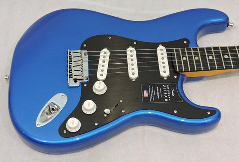 Fender American Ultra II Stratocaster®, Ebony Fingerboard, Noble Blue. REDUCED
