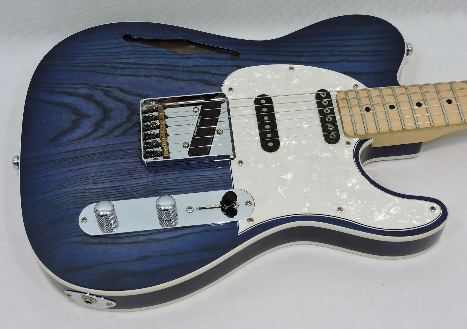 G&L Tribute Asat Classic Semi-hollow Blueburst With Upgrades - Used
