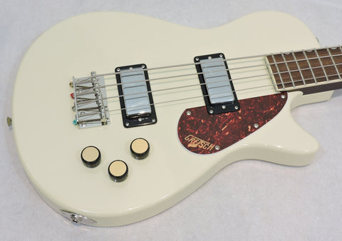 Gretsch Streamliner Jet Club Bass Single-Cut, Laurel Fingerboard, Vintage White