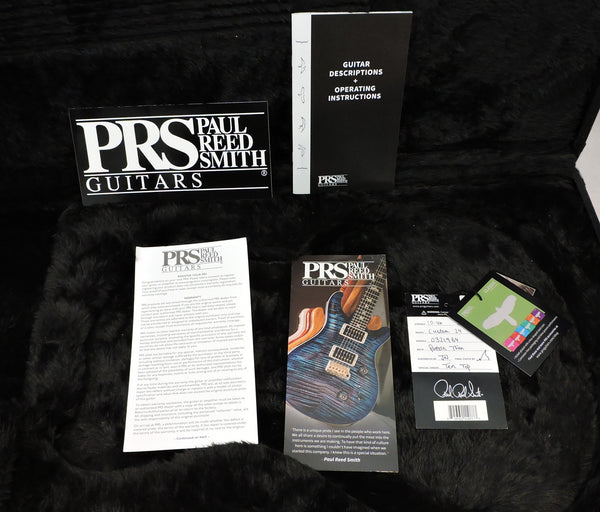 PRS Custom 24 '10' Top, Charcoal Jade Burst - Used