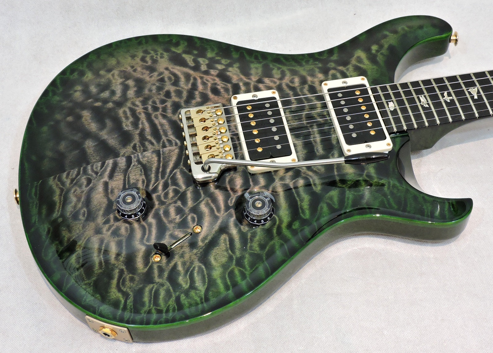 PRS Custom 24 '10' Top, Charcoal Jade Burst - Used