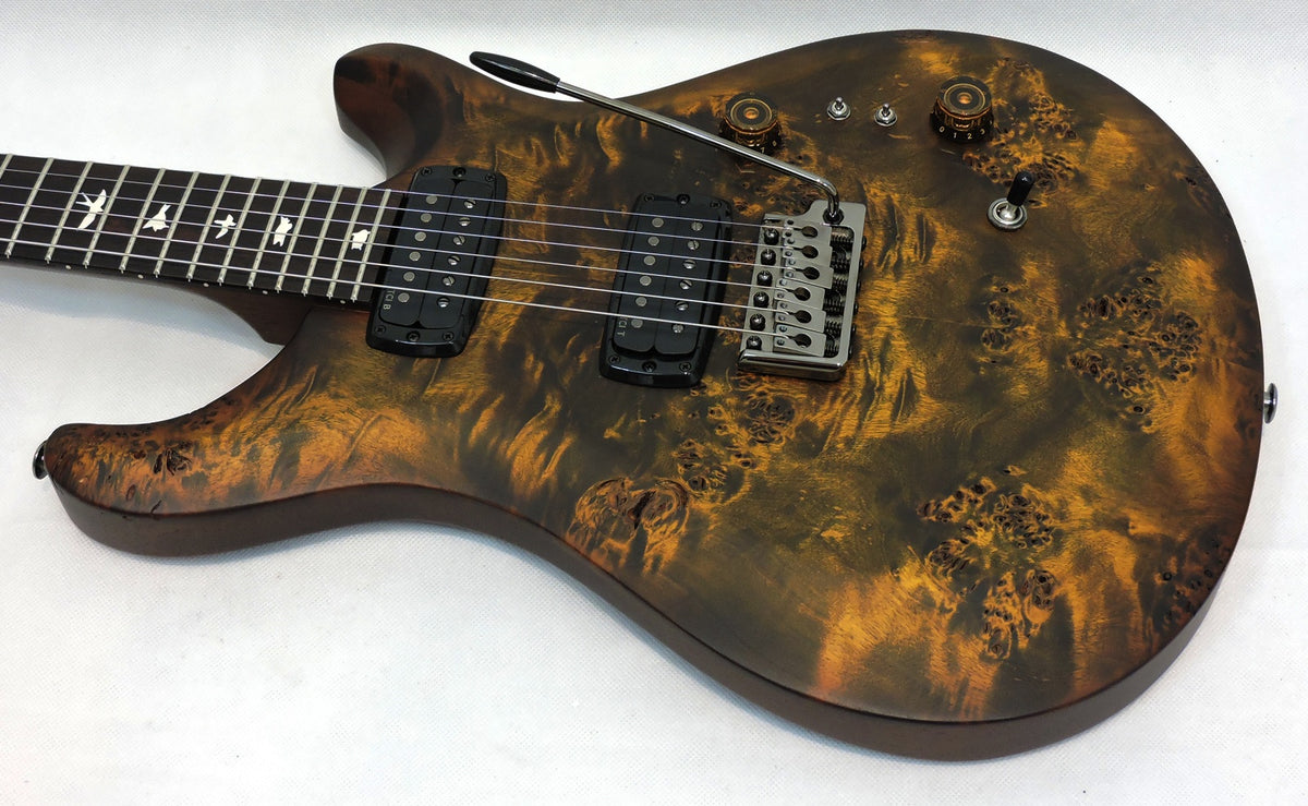 PRS S2 Custom 24-08 Ltd. Edition Poplar Burl, Black Gold Burst