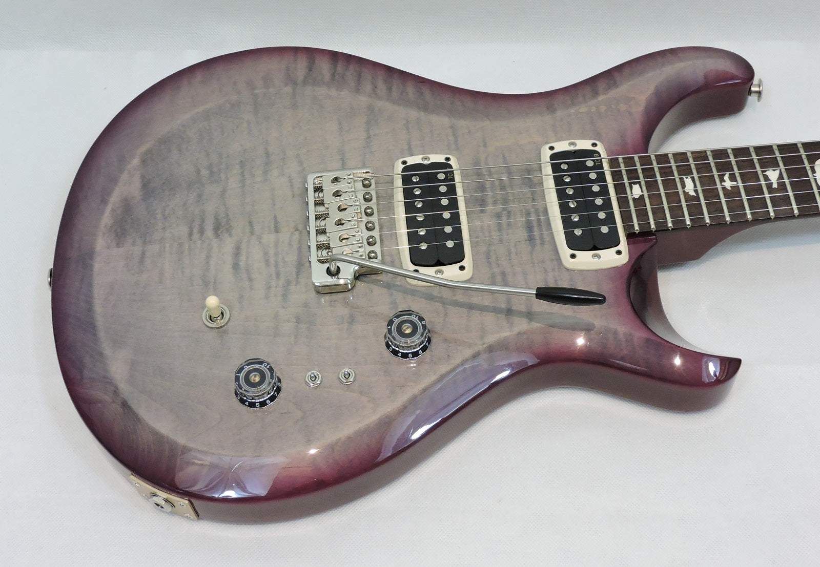 PRS S2 Custom 24-08. Faded Gray Black Purple Burst