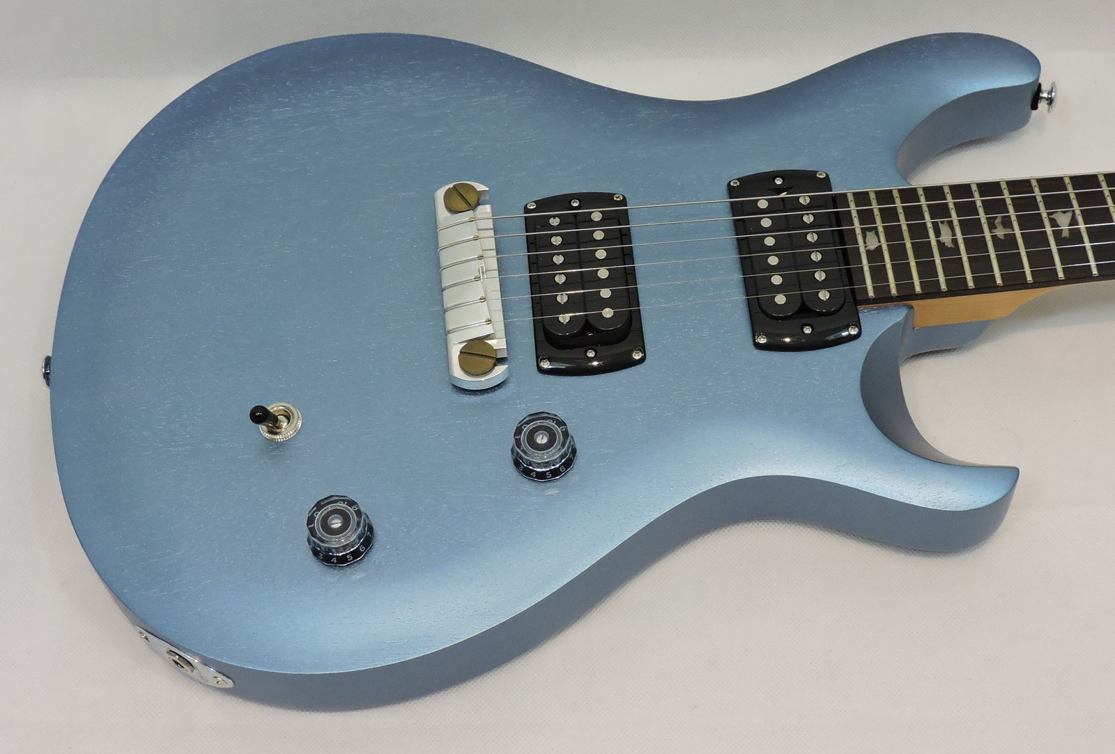 PRS SE CE24 Standard Satin Stoptail. Ice Blue Metallic