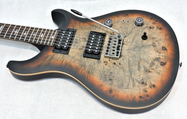 PRS SE Custom 24-08 Poplar Burl Charcoal Cherry Midnight Burst. Limited Edition