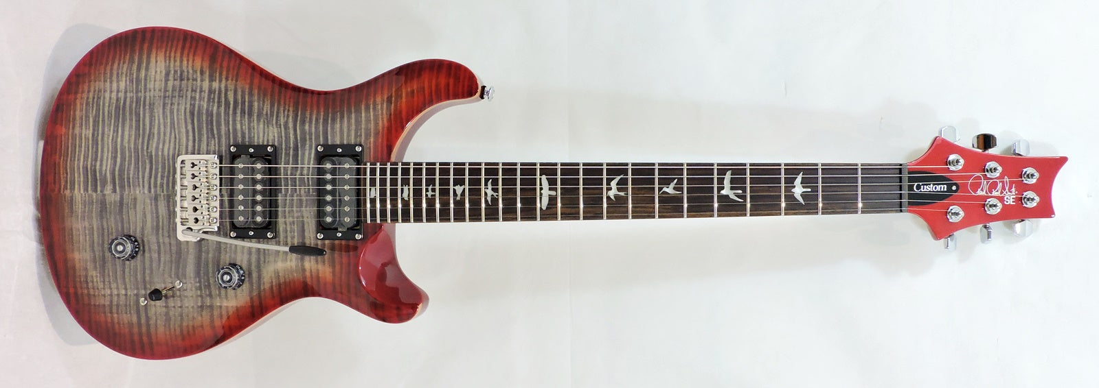 PRS SE Custom 24 Charcoal Cherry Burst