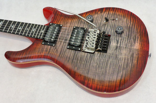 PRS SE Custom 24 Floyd Charcoal Cherry Burst