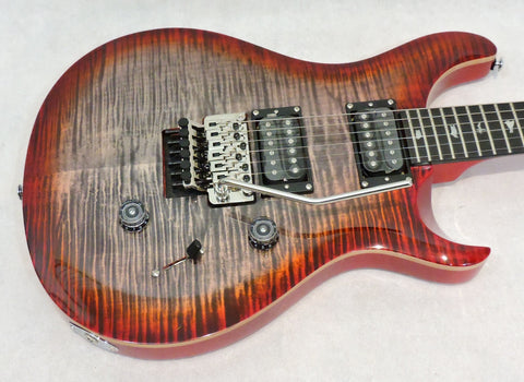 PRS SE Custom 24 Floyd Charcoal Cherry Burst