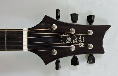 PRS SE P20E Parlour. Limited Edition Gloss Black Top with Dog Hair Back & Sides