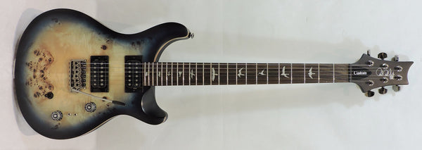 PRS SE Custom 24-08 Poplar Burl Lake Blue Midnight Burst. Limited Edition