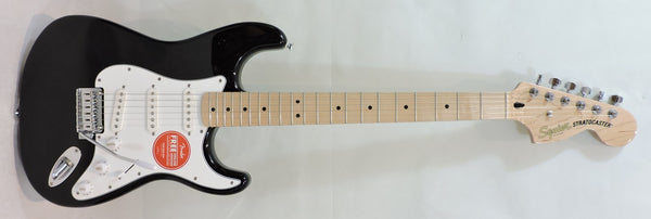 Squier Affinity Series™ Stratocaster. Black. Maple neck