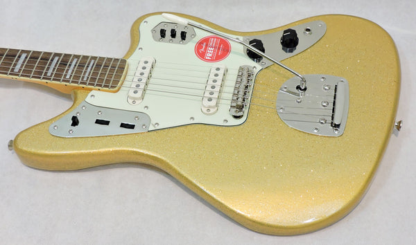 Squier Limited Edition Classic Vibe™ '70s Jaguar®, Matching Headstock, Gold Sparkle