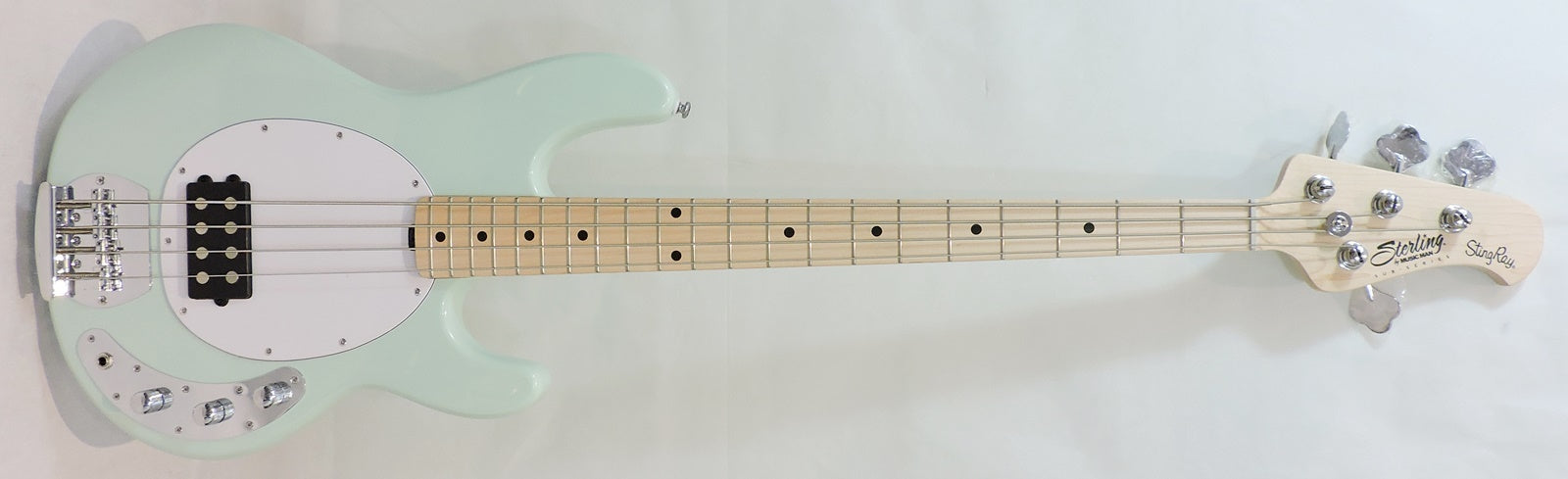 Sterling by MusicMan Sub Ray 4 Bass. Mint Green
