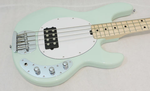 Sterling by MusicMan Sub Ray 4 Bass. Mint Green