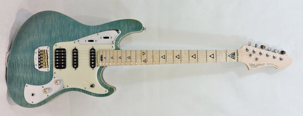 Valiant Mercury ‘Blue In Green’, Maple Neck with Stainless Steel Frets