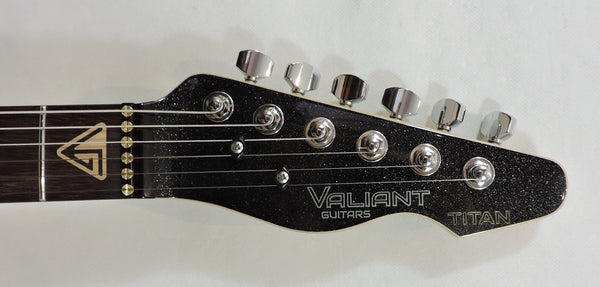 Valiant Titan, Black Sparkle, Stainless Steel Frets