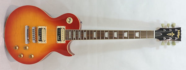 Vintage V100THB Flamed Thru Honeyburst
