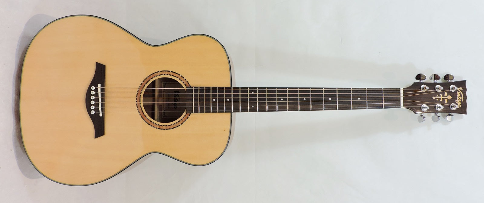 Vintage Performer Series Acoustic Orchestra OM Guitar Natural Gloss