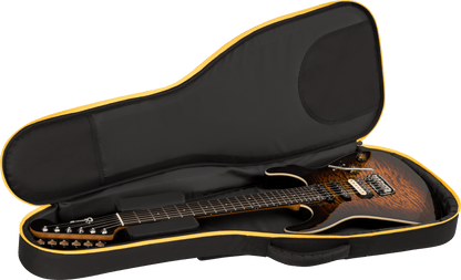 Charvel Pro-Mod Plus Dinky® DK24 HSS 2PT EB QM, Ebony Fingerboard, Amber Tiger Eye - COMING SEPTEMBER 2026