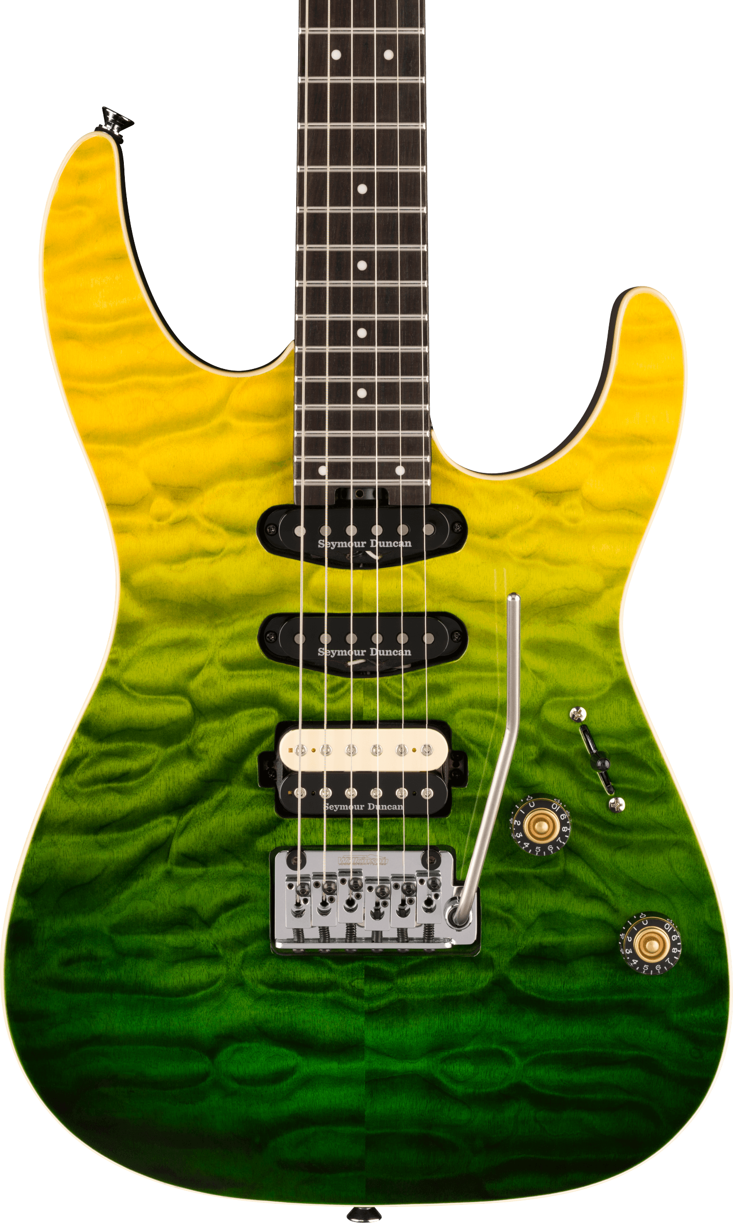 Charvel Pro-Mod Plus Dinky® DK24 HSS 2PT EB QM, Ebony Fingerboard, Zombie Fade - COMING SEPTEMBER 2026