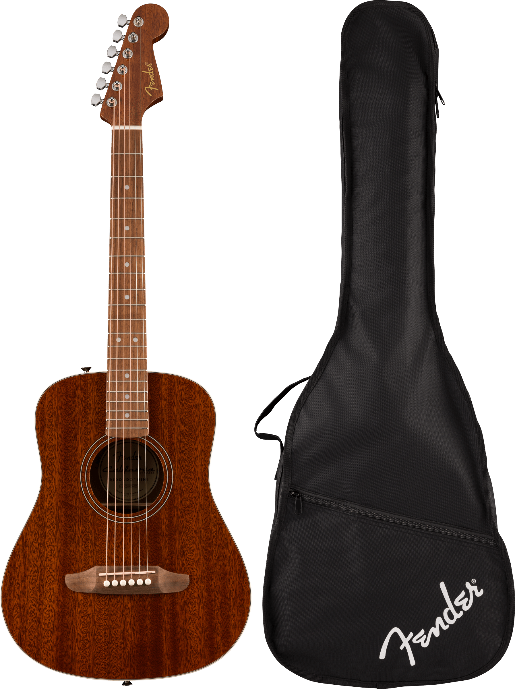 Fender California Standard Redondo Mini with Bag, Natural Sapele