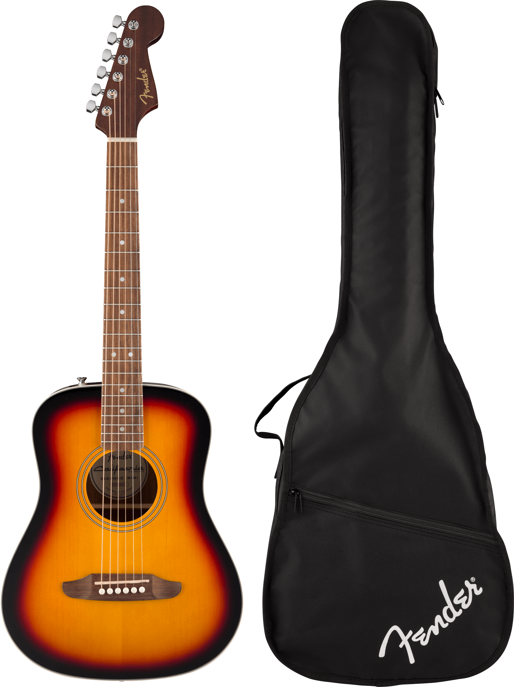 Fender California Standard Redondo Mini with Bag, 3-Tone Sunburst