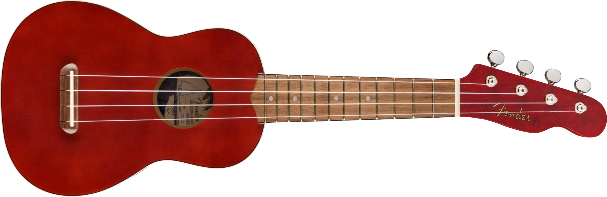 Fender Venice Soprano Ukulele. Cherry