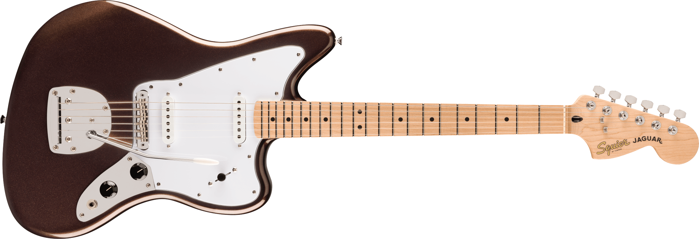 Squier Affinity Series Jaguar, Maple Fingerboard, Mystic Metallic Brown