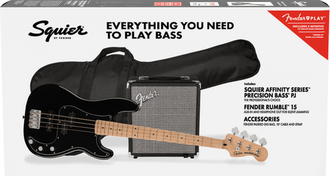 Squier Affinity Series™ Precision Bass® PJ Black Pack