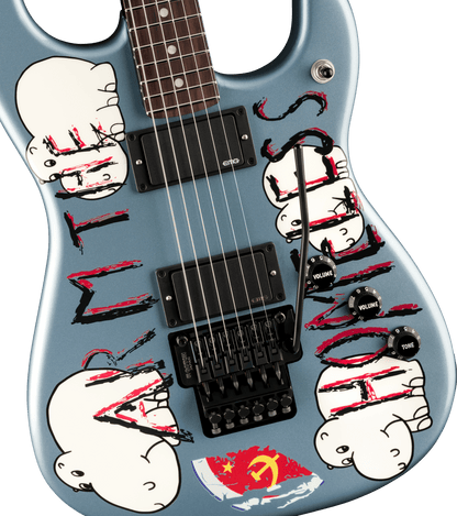 Fender Tom Morello "Arm The Homeless", Rosewood Fingerboard, Blue Ice Metallic