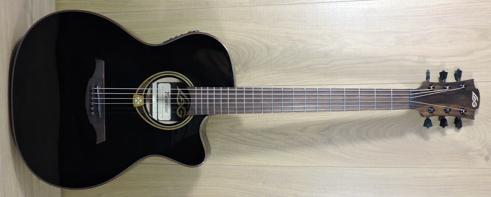 Lag TRAMONTANE 118 T118ASCE-BLK Slim Line Electro Acoustic