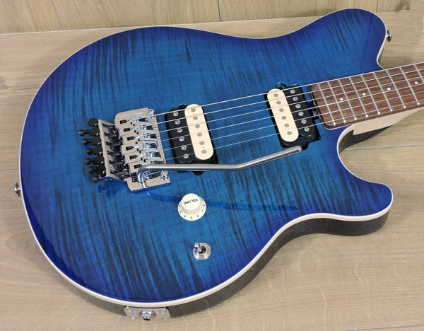 Musicman AXIS. Balboa Blue Burst Flame