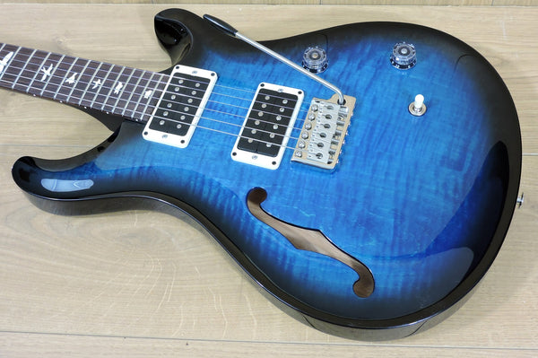 PRS CE Semi-Hollow Blue Matteo Smokebust Custom Colour Blackout Neck